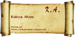 Kobza Atos névjegykártya