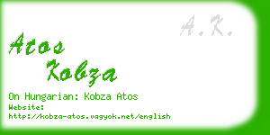 atos kobza business card